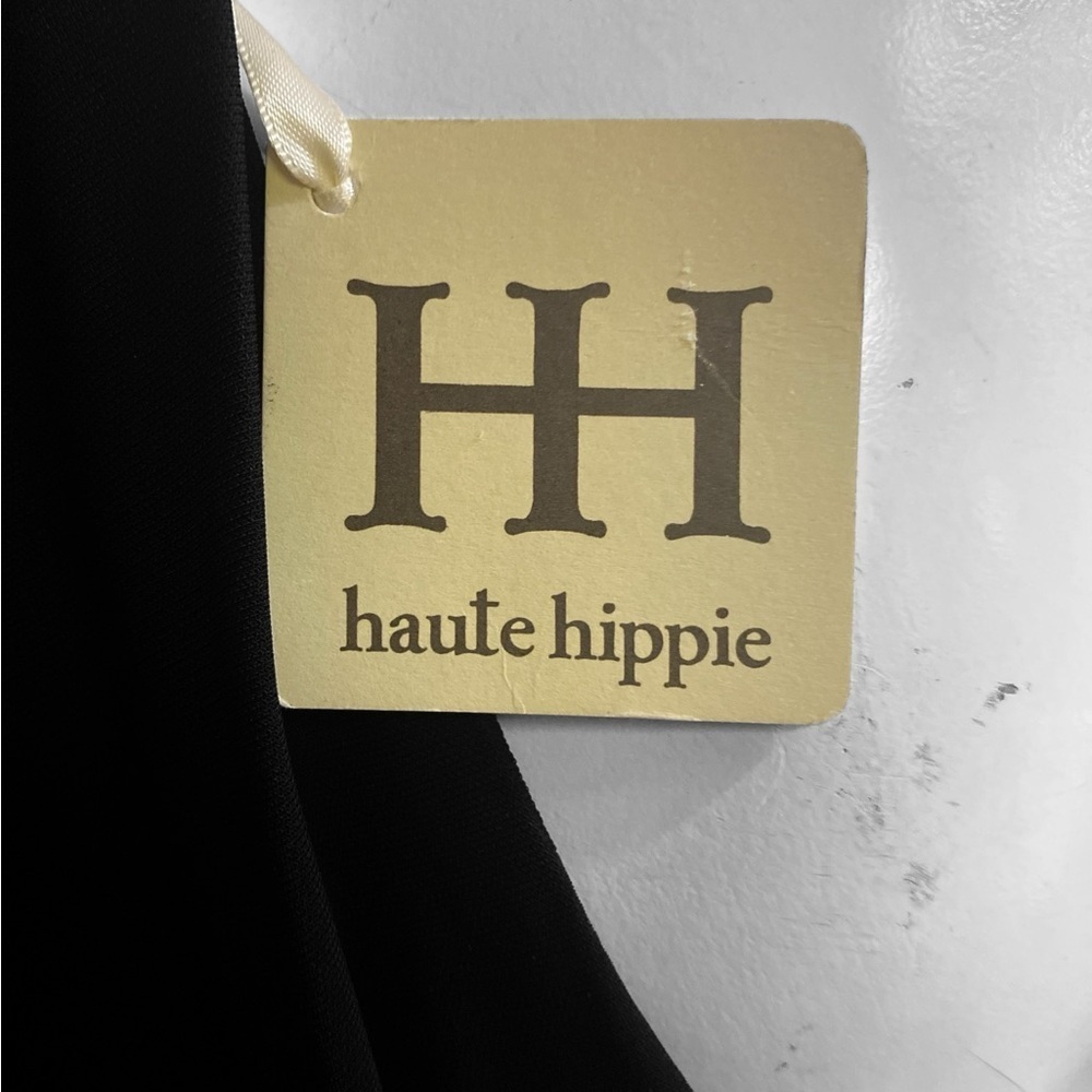 Haute Hippie Black Halter Sheath Dress Style 12-3389 - Picture 4 of 7